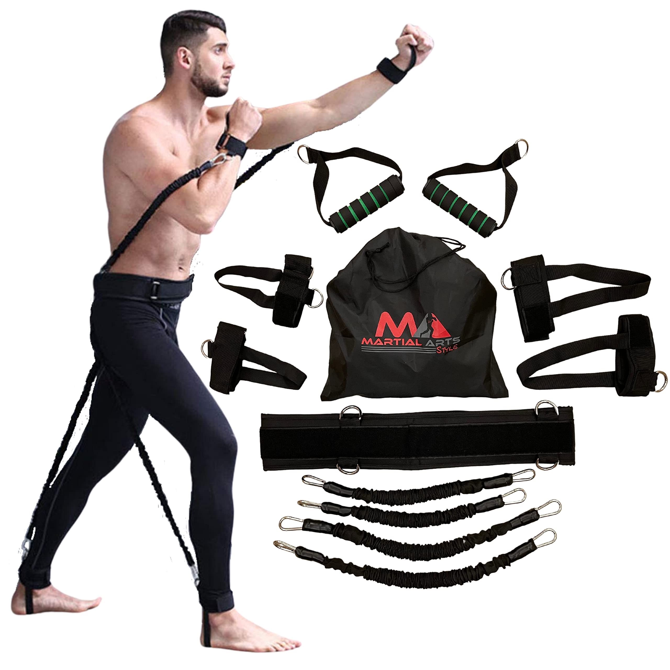 Boxing Bands, Boxing Resistance Bands, Full Body Resistance Band, MMA Training Equipment, Boxing Equipment, Punching Bands, 150 lbs Bands For Home