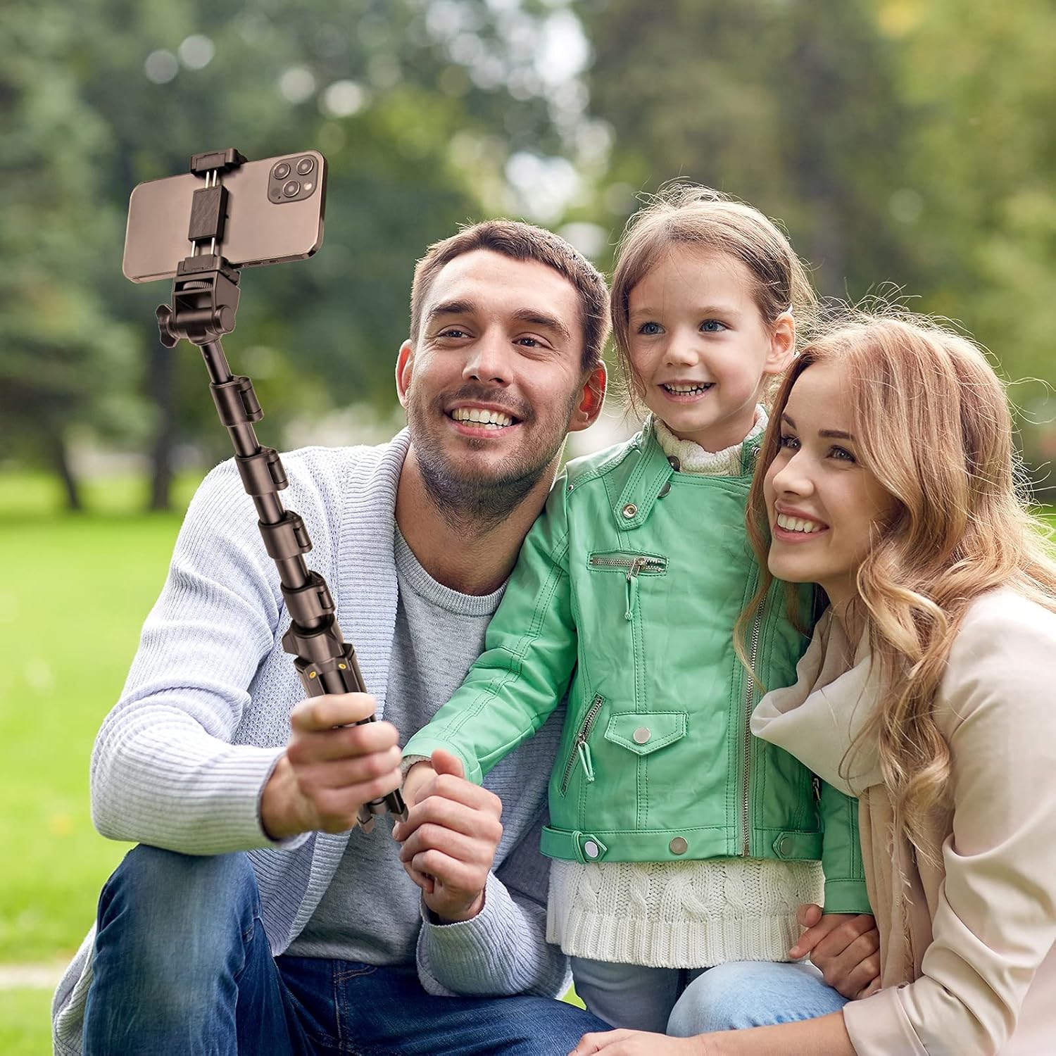 YOTOCversion 1.7 Meter/67 inch Phone Tripod Stand & Bluetooth Selfie Stick Tripod, Cellphone Tripod with Bluetooth Remote, Compatible with iPhone 16/15/14/13/12/12 pro/11/11pro/8