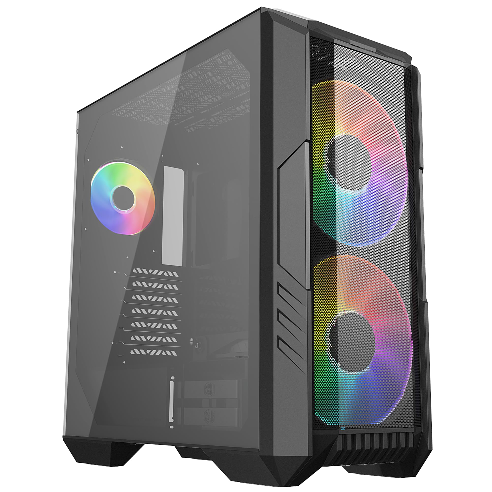 Cooler Master HAF 700 PC Case - Full-Tower, E-ATX Compatible, 5 x Pre-Installed Fans, Rotatable Radiator Bracket, TG Side Panel, Tool-Free Design, ARGB Controller Included