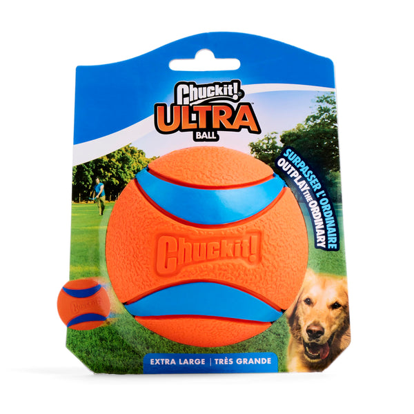 ChuckIt! Ultra Ball Dog Toy, Durable High Bounce Floating Rubber Dog Ball, Launcher Compatible Toy For Dogs, 2 Pack, Medium