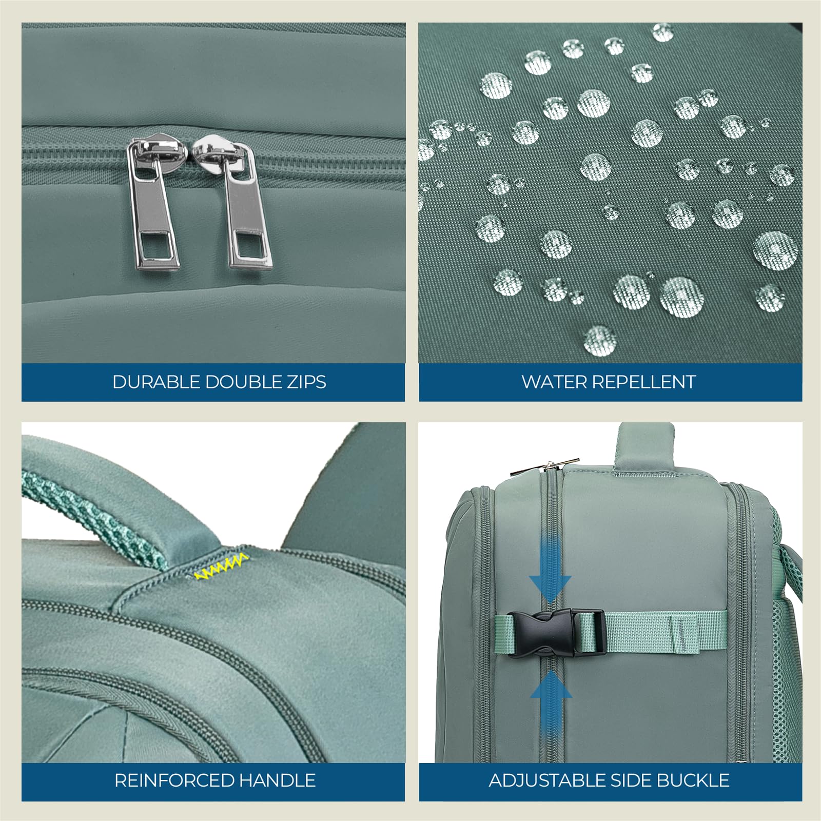 Cabin Bag 45x36x20 for New Easyjet, Underseat Cabin Luggage Bags Carry on Travel Backpack Cabin Size for Airplanes, 30L Hand Luggage Suitcase Water Resistant Laptop Backpacks Black