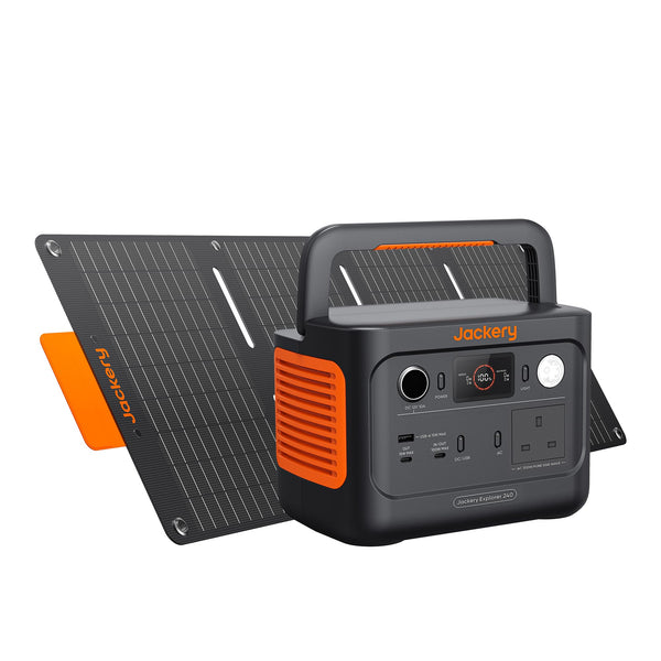 Jackery Explorer 240 v2 Portable Power Station 2024 New Version, 256Wh LiFePO4 Battery with 300W AC/100W USB-C Output, 1Hr Fast Charging, Versatile Scenarios-Outdoor/Camping/Fishing/Picnics