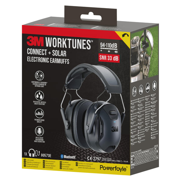 3M WorkTunes Connect Wireless Hearing Protector with Bluetooth Technology 90570E-1