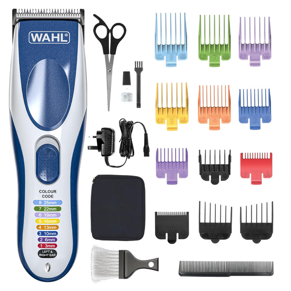 Wahl Colour Pro Cordless Combi Haircutting Kit, Hair Clipper & Trimmer for Full Haircuts, Rechargeable, Long Life Hair Clipper & Battery Powered Trimmer, Colour Coded for Easy Clipping, Full Haircuts