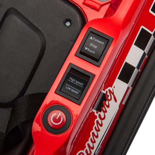 HOMCOM Kids Bumper Car 360° Rotation Spin Waltzer Car 6V Electric Ride On Car with 2 Speeds, Music, Lights for 18-48 Months - White