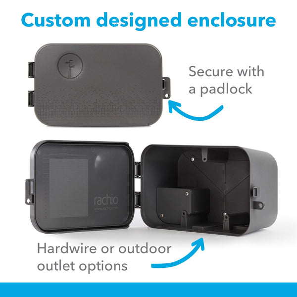 Rachio Sprinkler Compatible 3 Smart Controllers, Weatherproof Outdoor Enclosure
