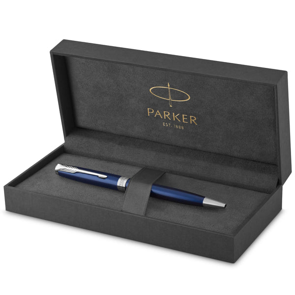 Parker Sonnet Ballpoint Pen | Stainless Steel with Gold Trim | Medium Point | Handwriting Pens & Stationery Supplies | Black Ink | Gift Box