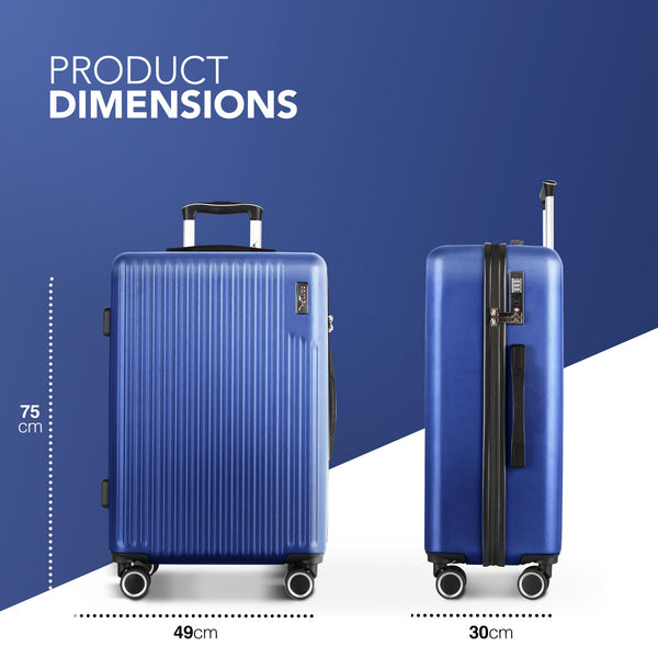 LUGG 15 Inch Vacay Cabin Case - 45x36x20 cm, Airline Approved Carry On Suitcase, ABS Lightweight Suitcase, Water Resistant Hard Suit Case with 360° Spinner Wheels, Carry On Bag with TSA Indent Lock