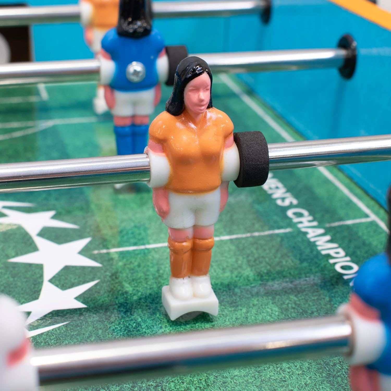 UEFA Women's Champions League 20-Inch Mini Table Football - UWCL Officially Licensed Merchandise, Compact Design, Family Entertainment, Sturdy Build Quality, Suitable for Kids & Adults