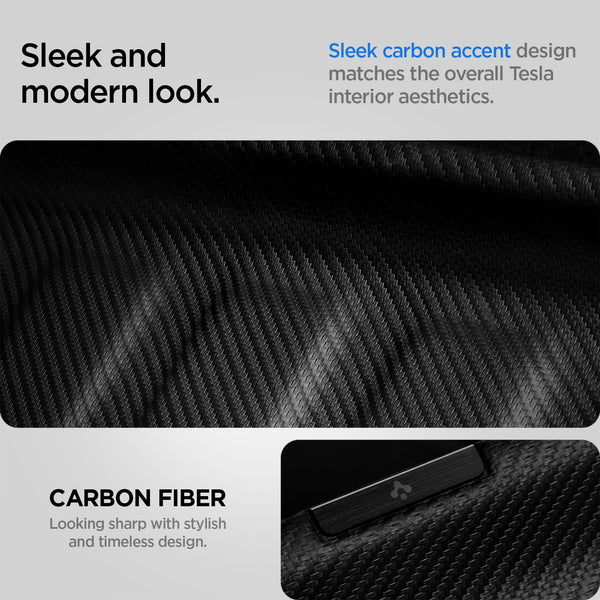 Spigen Tesla Model Y (~2024) Front Trunk Mat Cargo Liner, All Weather Floor Mats, Boot Liner, Waterproof, Easy To Clean Material, Designed for Model Y Accessories - Carbon Edition