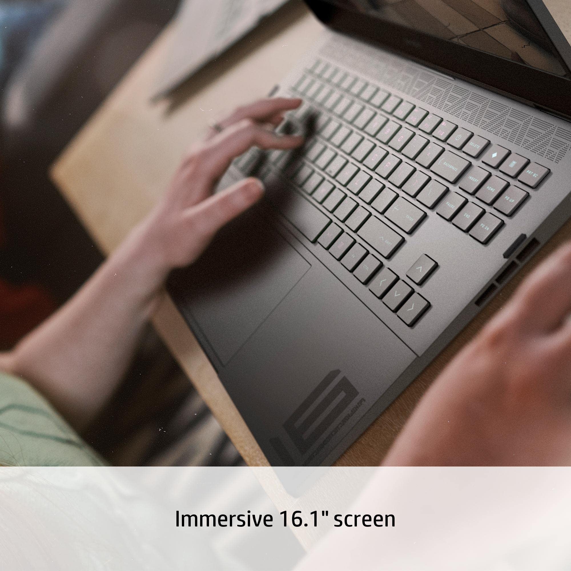 HP Omen 17" Gaming Laptop and HyperX Cloud III Wired Headset bundle, AMD Ryzen 7-8845HS, AI Enhanced, 16 GB RAM, 1TB SSD, NVIDIA GeForce RTX 4050 Graphics, FHD Display, 144Hz, Black, 17-db0016sa