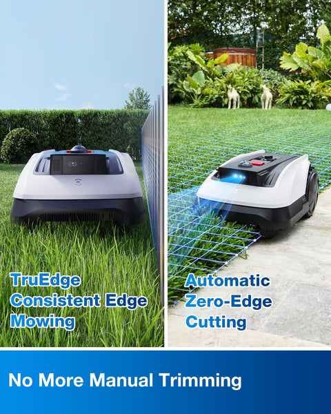 ECOVACS GOAT O800 RTK Robot Lawnmower 800㎡, Wire free, Lidar-Enhanced RTK+Vision Navigation, Pass 0.7m path, Auto Mapping, Customizable Mowing, Edge Presicion Mowing, 45% Slope Climbing