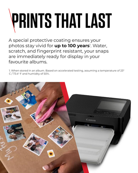 Canon SELPHY CP1500 Compact Photo Printer – Wireless Printing, Long-Lasting Prints, USB-C & SD Card Connectivity – Ideal for Scrapbooks & Photo Albums, White GB