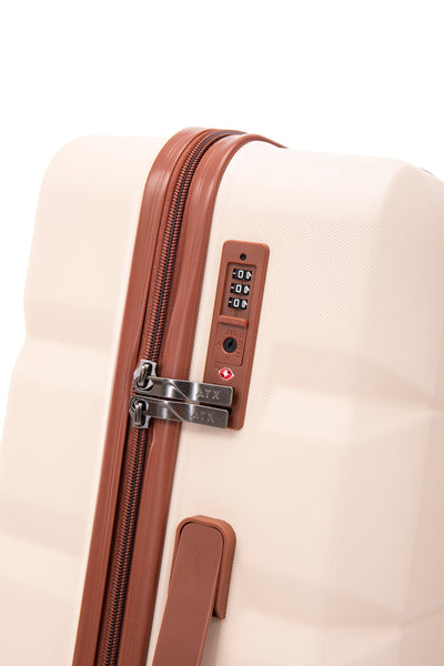 ATX Luggage Suitcase Large on 4 Dual Spinner Wheels Super Lightweight ABS Hard Shell Hold Check in with Built-in TSA Lock (Orange, 110 Liter)