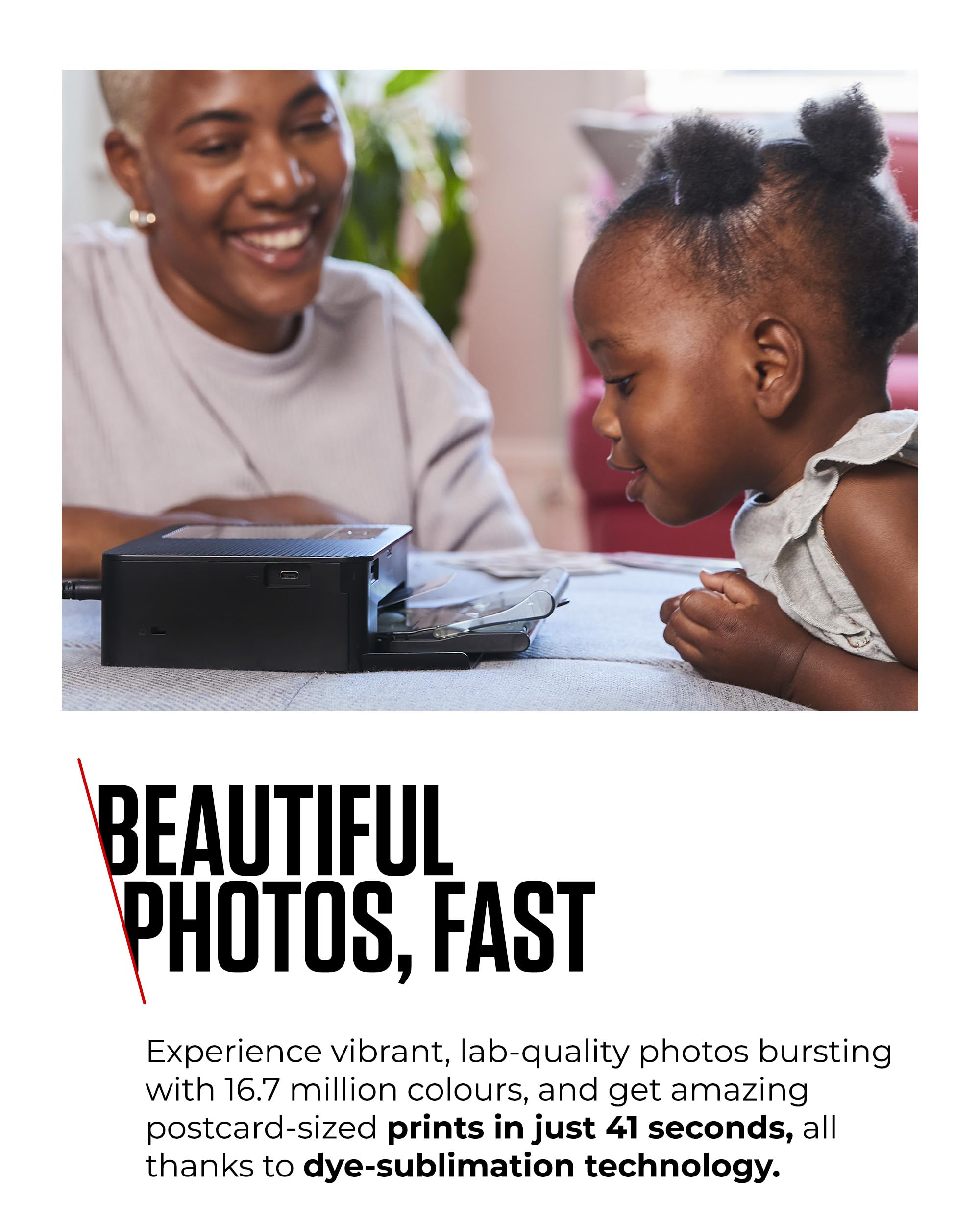 Canon SELPHY CP1500 Compact Photo Printer – Wireless Printing, Long-Lasting Prints, USB-C & SD Card Connectivity – Ideal for Scrapbooks & Photo Albums, White GB