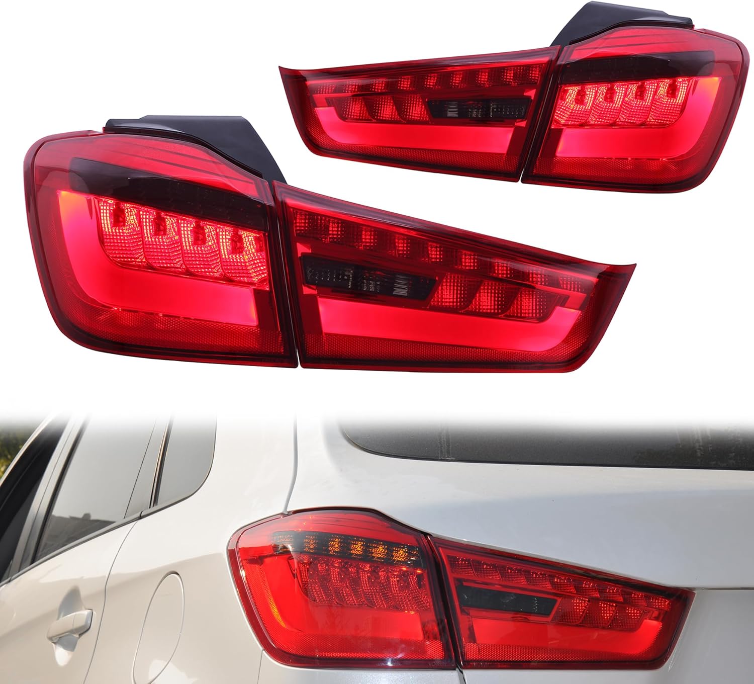 VLAND Rear Lights compatible with Outlander Sport, ASX, RVR 2011-2019, Passenger & Driver Sides