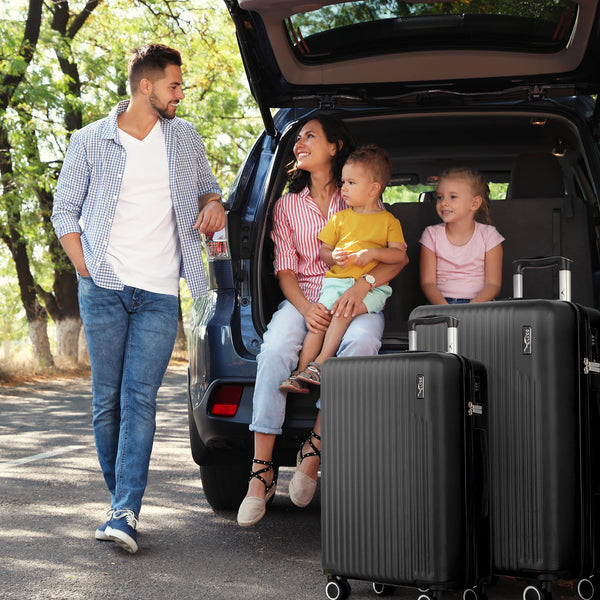 LUGG 15 Inch Vacay Cabin Case - 45x36x20 cm, Airline Approved Carry On Suitcase, ABS Lightweight Suitcase, Water Resistant Hard Suit Case with 360° Spinner Wheels, Carry On Bag with TSA Indent Lock