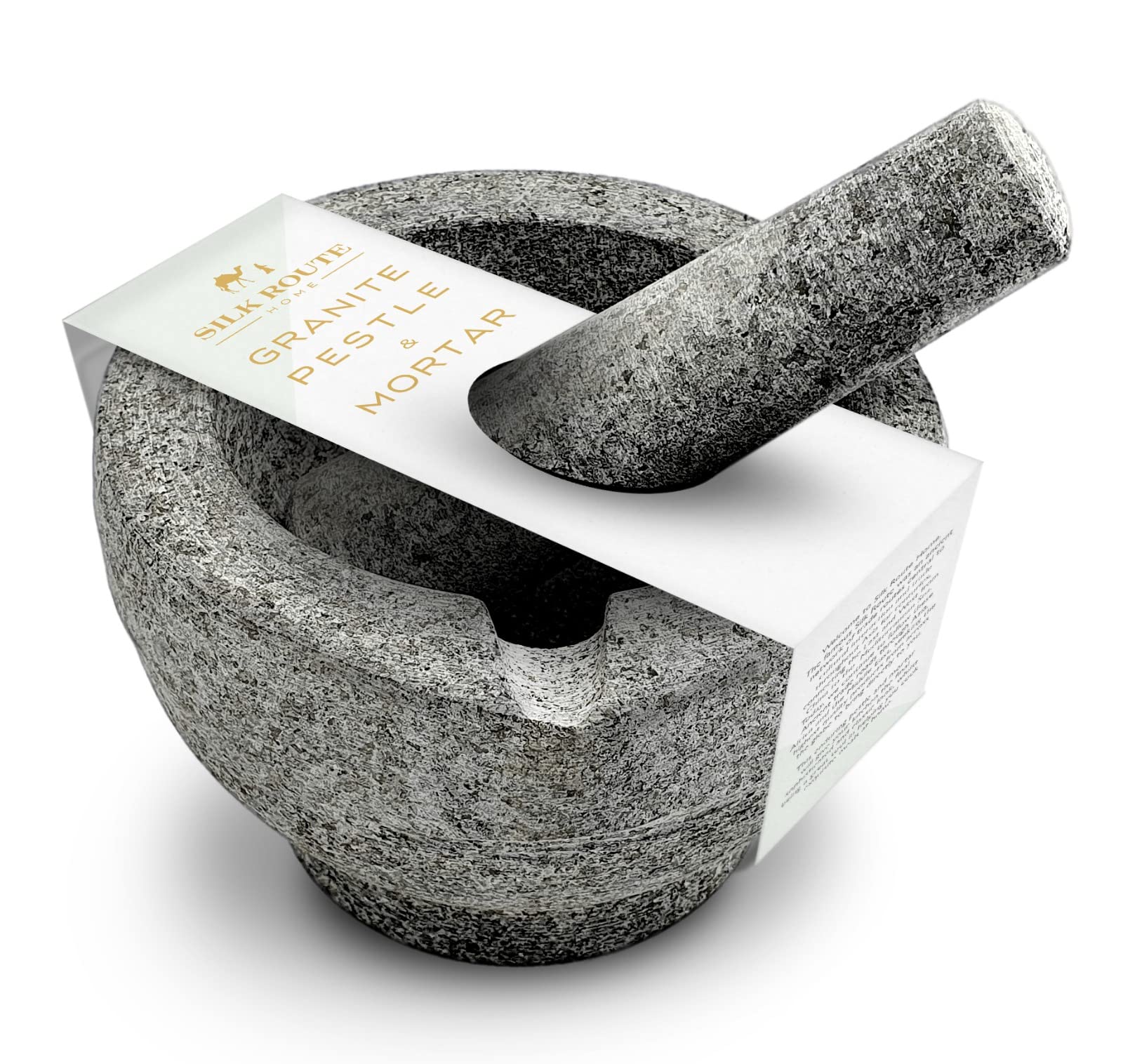Classic Granite Pestle And Mortar With Spout By Silk Route Home