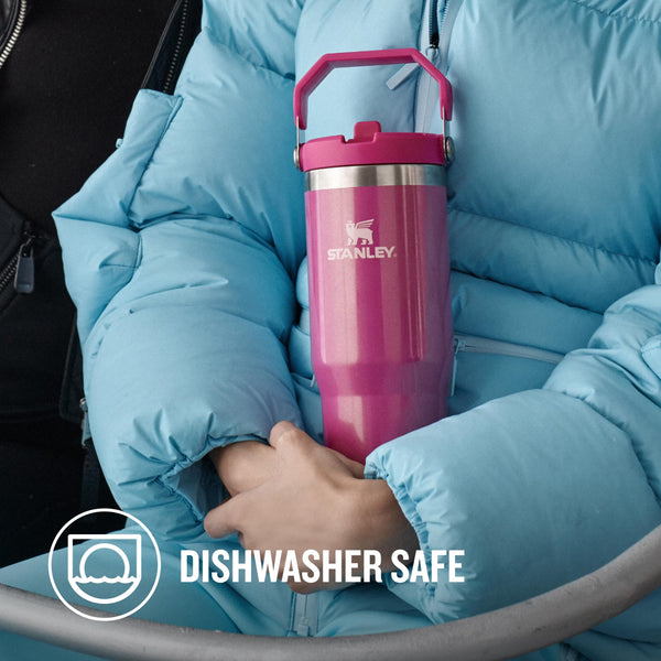 Stanley Flip Straw Tumbler 1.0 Water Bottle With Straw 0.89L - Keeps Cold For 12+ Hours - Easy To Carry - Dishwasher Safe - Stainless Steel Thermal Flask - BPA-Free Travel Mug - Navy