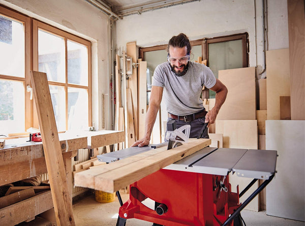 Einhell 4340490 Bench-type Circular Saw TC-TS 2025/2 U (Maximum 2000 W, Saw Blade with Height/Angle Adjustment Facility, Parallel Stop, Angle Stop +/- 60°), 113.5 cm*89.6 cm*87.0 cm