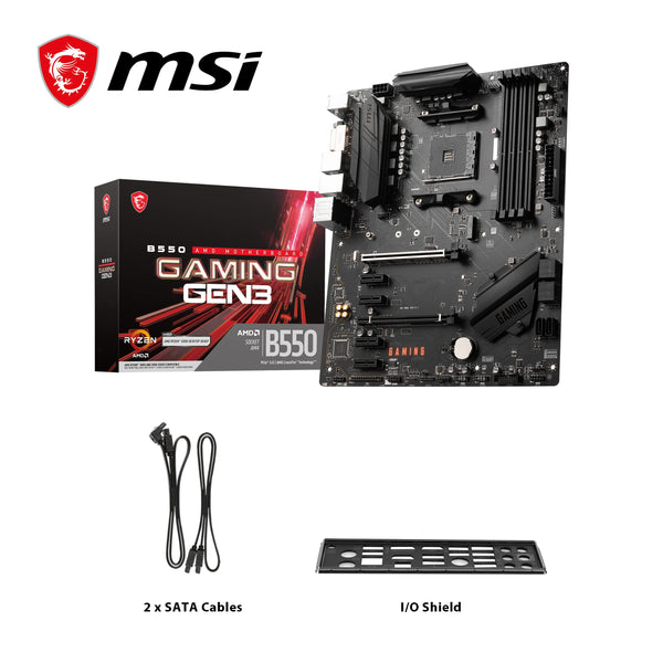 MSI MPG B550 Gaming Plus (ATX AMD AM4 DDR4 M.2 USB 3.2 Gen 2 HDMI ATX Gaming Moederboard AMD Ryzen™ 5000 processors