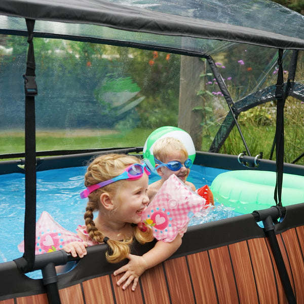 Pool Dome 10x6.6ft - Universal for Rectangular Pools - Keeps Water Warm and Clean - Protects Against Wind and Debris - Excellent Customer Service - Suitable for EXIT and Other Frame Pools