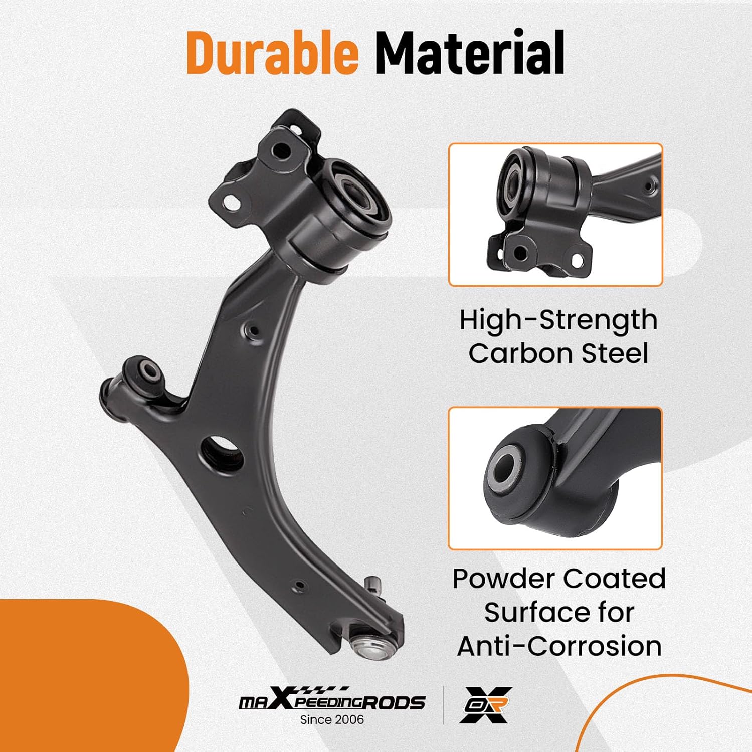 maXpeedingrods Front Left and Right Control Arms Suspension Wishbone Kit for Mazda 5 05-17 Cr19 Mazda 3 03-09 BK