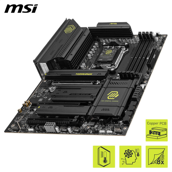 MSI X670E GAMING PLUS WIFI Motherboard, ATX - Supports AMD Ryzen 9000 / 8000 / 7000 Series Processors, AM5 - 80A SPS VRM, DDR5 Memory Boost 7800+ MHz/OC, PCIe 5.0 x16, M.2 Gen5, Wi-Fi 6E