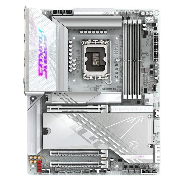GIGABYTE Z890I AORUS ULTRA Motherboard - Supports Intel Core Ultra (Series 2) CPUs, 8+1+2 phases VRM, up to 8800MHz DDR5 (OC), 1xPCIe 5.0 + 1xPCIe 4.0, Wi-Fi 7, 2.5GbE LAN, Thunderbolt 4