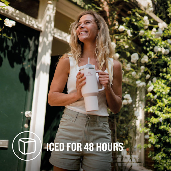 STANLEY Quencher H2.0 Flowstate Tumbler 1.2L - Cold for 11 Hours - Iced for 48 Hours - Metal Water Bottle with Straw, Handle and Lid - Dishwasher Safe - Travel Mug for Cold Drinks