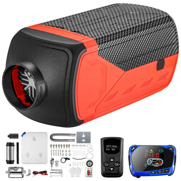 Redriver 8KW Diesel Heater 12V/24V Parking Fuel Heater, Night Air Heater with Premium Silencer, Upgrade Smart Remote Control For Truck, Boat, Car Trailer, Motorhomes, Campervans, Caravans