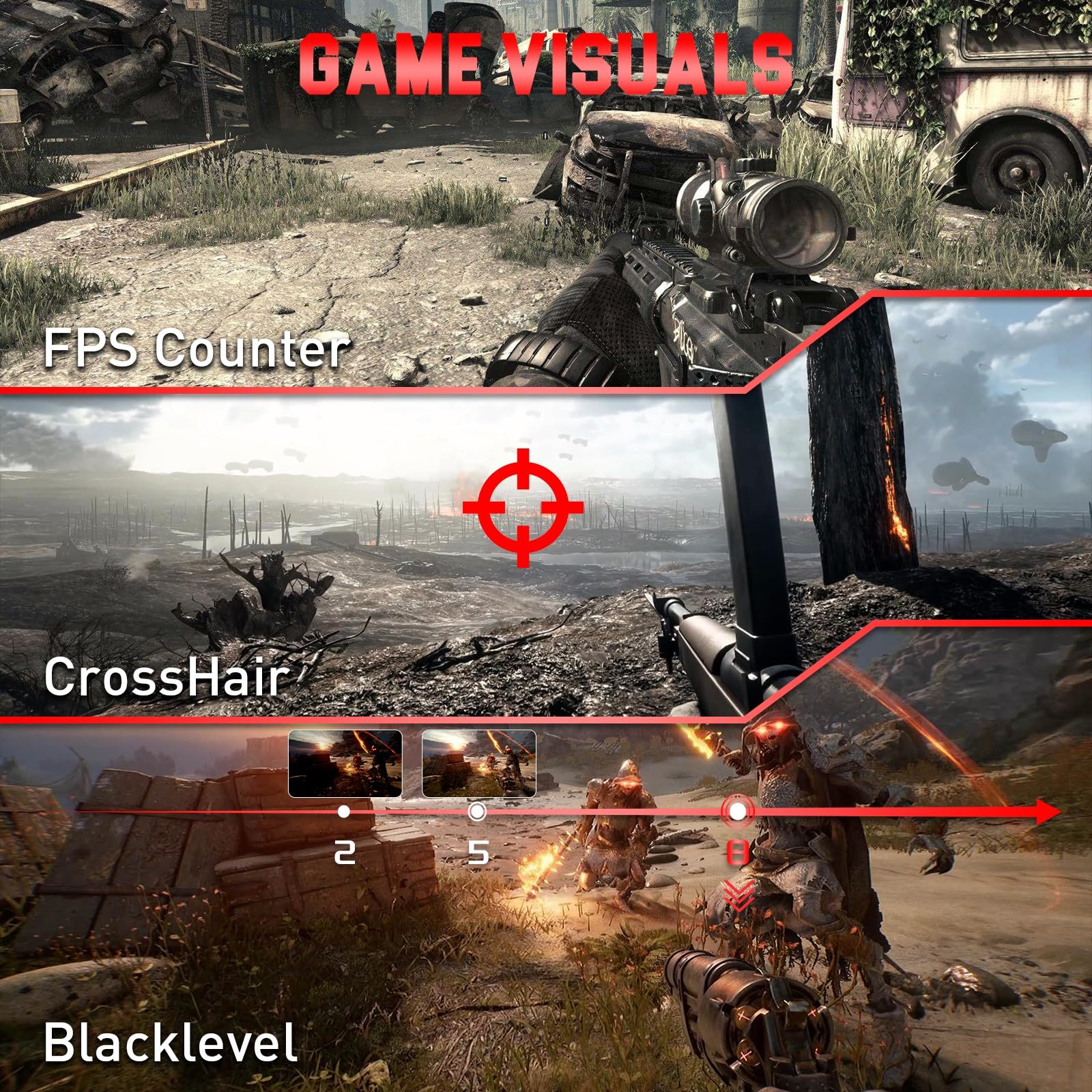 Minifire 27 Inch Gaming Monitor, 180Hz, Curved Gaming Monitor, Built in Speaker, Crosshair, 1Ms, sRGB130%, FHD 1080P Computer Screen, VESA Compatible, Eye Care Adaptive Sync HDMI＆DP Prots （MFG27C1 ）