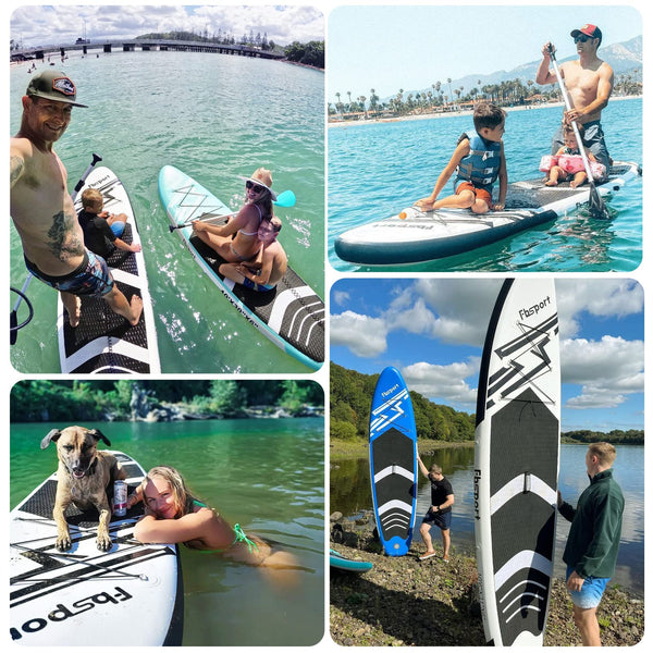 FBSPORT Inflatable Stand Up Paddle Boards,SUP Board,6" Thick Stand Up Paddle Boarding,Paddling Board for Youth & Adult,Surfboard,SUP with Adjustable Paddle/Backpack/Pump/Removable Fin