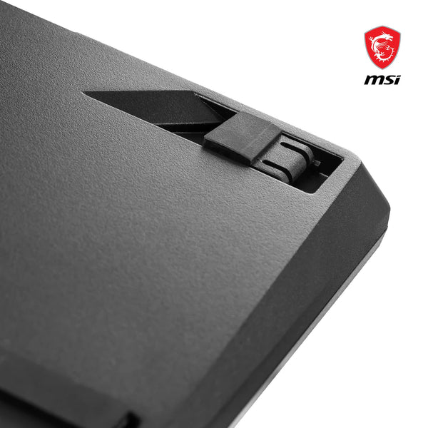 MSI Vigor GK71 Sonic Mechanical Gaming Keyboard (UK Layout) - MSI Sonic Red Switches (Linear), Ergonomic Keycaps, Anti-slip Base, Per-key RGB Mystic Light, USB 2.0 - Full-Sized