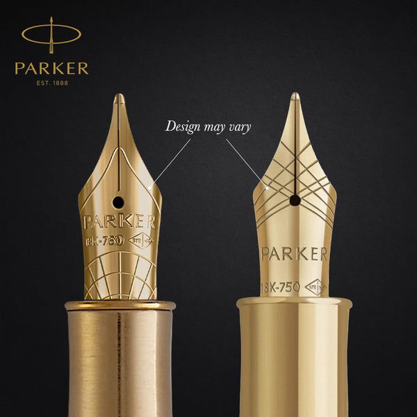 Parker Sonnet Ballpoint Pen | Stainless Steel with Gold Trim | Medium Point | Handwriting Pens & Stationery Supplies | Black Ink | Gift Box