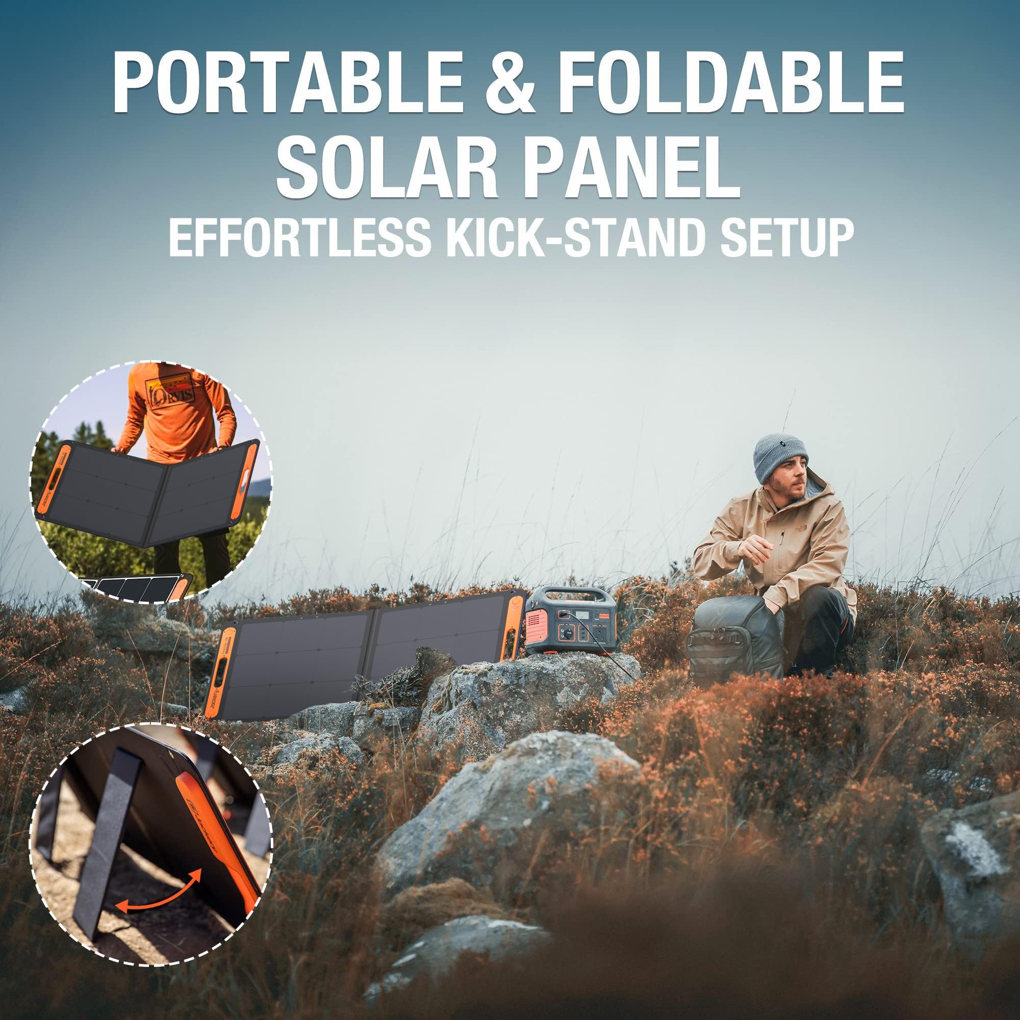 Jackery Portable Power Station Explorer 500, 518Wh Outdoor Backup Mobile Lithium Battery Pack with 230V/500W AC Outlet for holiday RV Camping, Outdoor Adventure, Emergency