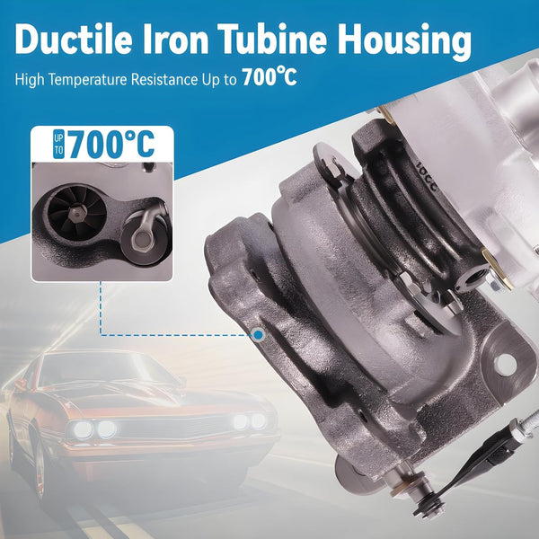 maXpeedingrods Turbo Turbocharger for Renault Trafic Vauxhall Vivaro 1.9DCi 102HP 74kw 703245 738123 turbine for Vauxhall Vivaro for Renault Trafic 1.9 DTI 101-102 Hp 2001 -