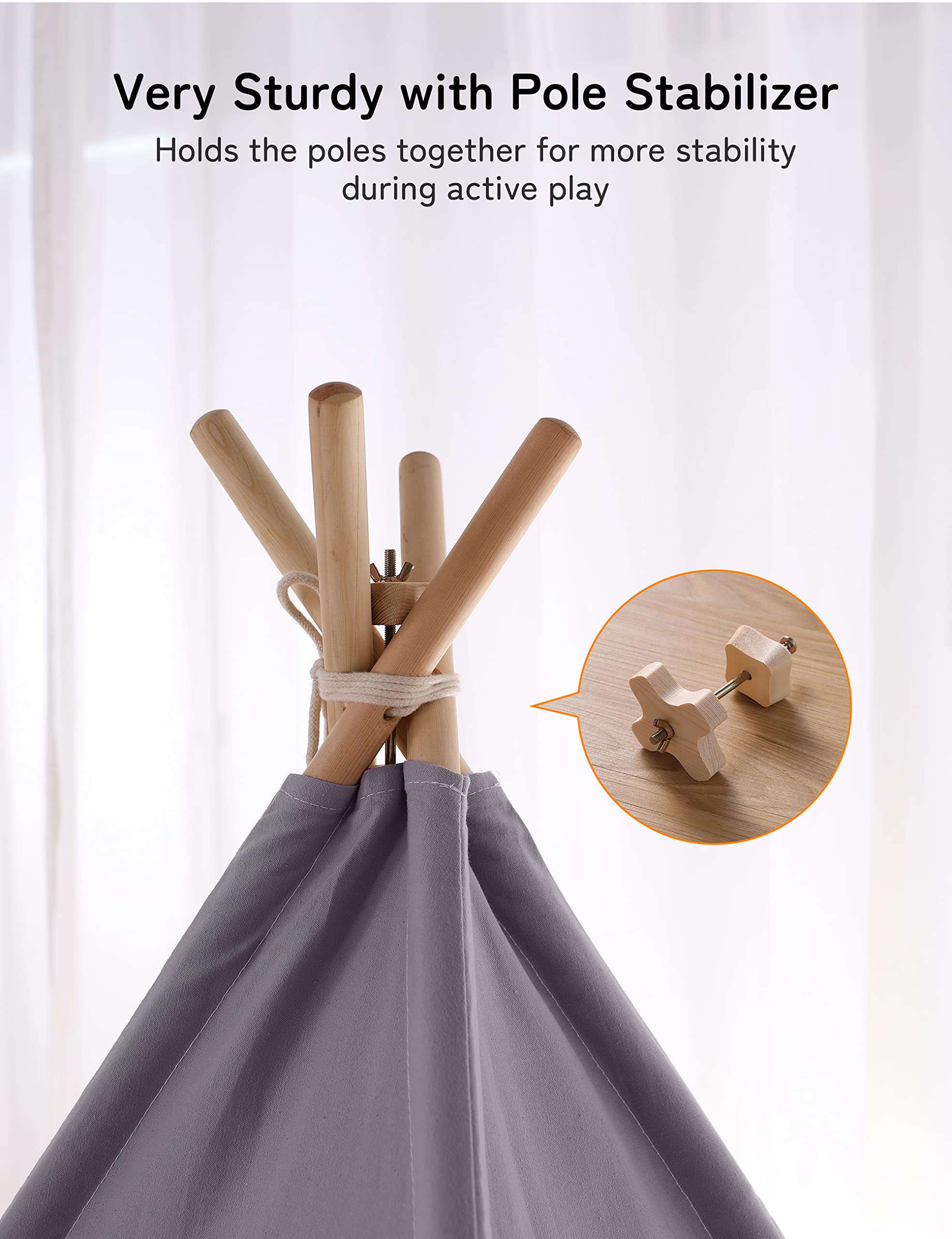 besrey Kids Play Tent Playhouse for Indoor & Outdoor – Spacious Design with Windows, Christmas Tree Flag & Lights Included