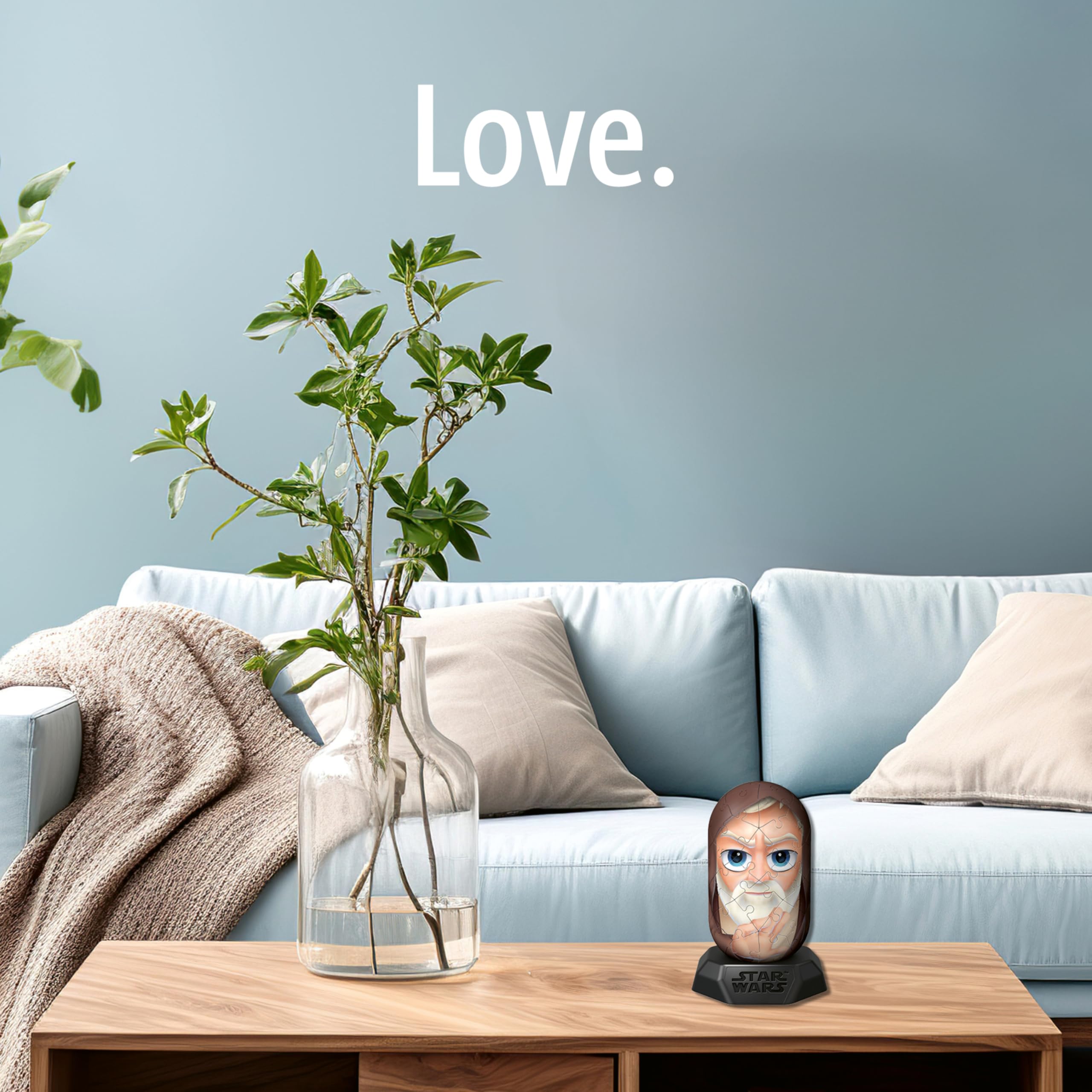 Ravensburger Star Wars Hylkies Figures Obi-Wan Kenobi Gifts for Kids and Adults Age 6 Years Up - Collectable Toys and 3D Jigsaw Puzzles