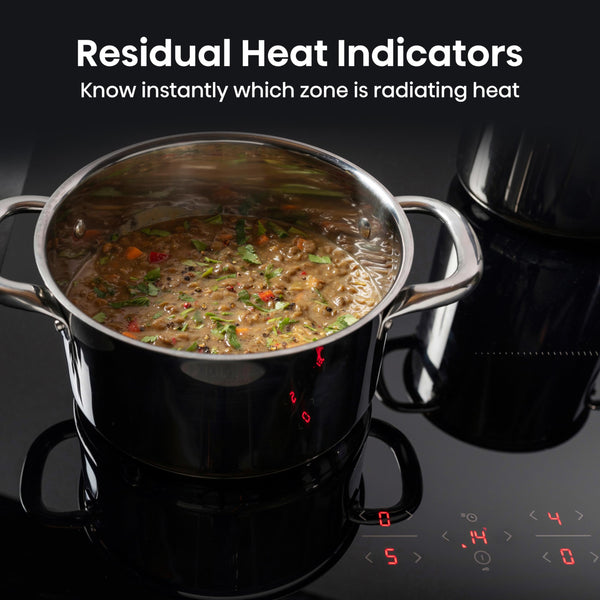 Hisense E6432C Built-in 60cm Electric Ceramic Hob with Child Lock, Touch control, Timer Function - Black 7200W, 20 x 24 x 2 inches (L x W x H)