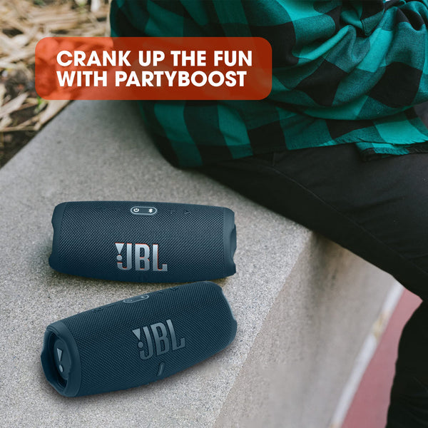 JBL Charge 5 Portable Bluetooth Speaker with Deep Bass, IP67 Waterproof and Dustproof, 20 Hours of Playtime, Built-In Powerbank, Black