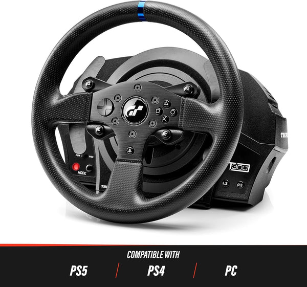 Thrustmaster T300 RS GT - High-Performance Racing Wheel and Pedal Set with Force Feedback for PC, PS4, and PS5, PS5 Pro