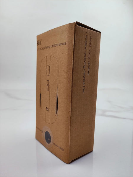 Rii RM200 Wireless Mouse,Rechargeable Gaming Mouse with USB Nano Receiver,5 Buttons for Casual Gaming, Notebook,PC,Computer Office Home Work