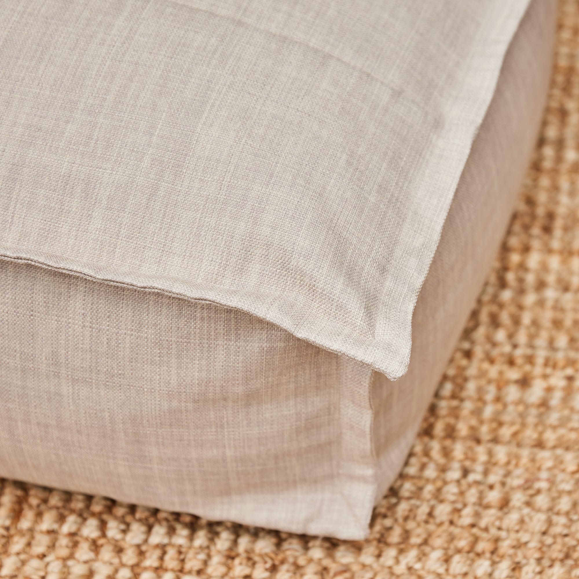 icon Dolce Lounge Bean Bag Chair and Footstool, Grey, Indoor Outdoor Beanbag, Large Adult Bean Bag with Filling Included, Floor Chair, Garden, Living Room Furniture, Bedroom Furniture