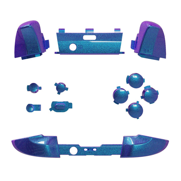 eXtremeRate Chameleon Purple Blue Buttons for Xbox One Elite Series 2 Controller, LB RB LT RT Bumpers Triggers ABXY Start Back Sync Profile Switch Keys for Xbox Elite Series 2 Core Controller
