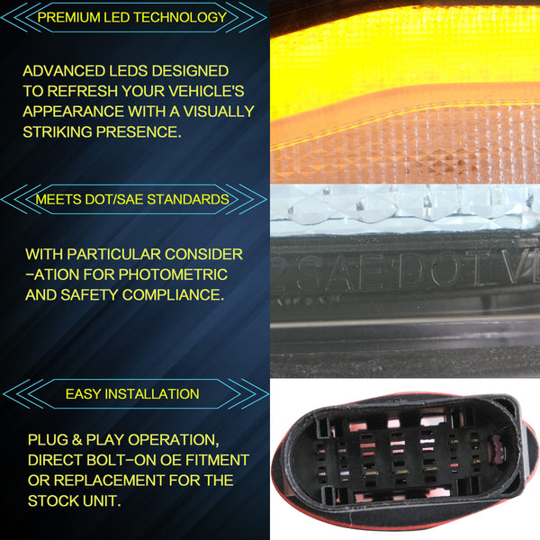 VLAND Headlights Compatible with 2019 2020 Do-dge Ram 1500 Tradesman, Bighorn, Laramie, Rebel Headlights, Pair (Driver and Passenger Side), Clear