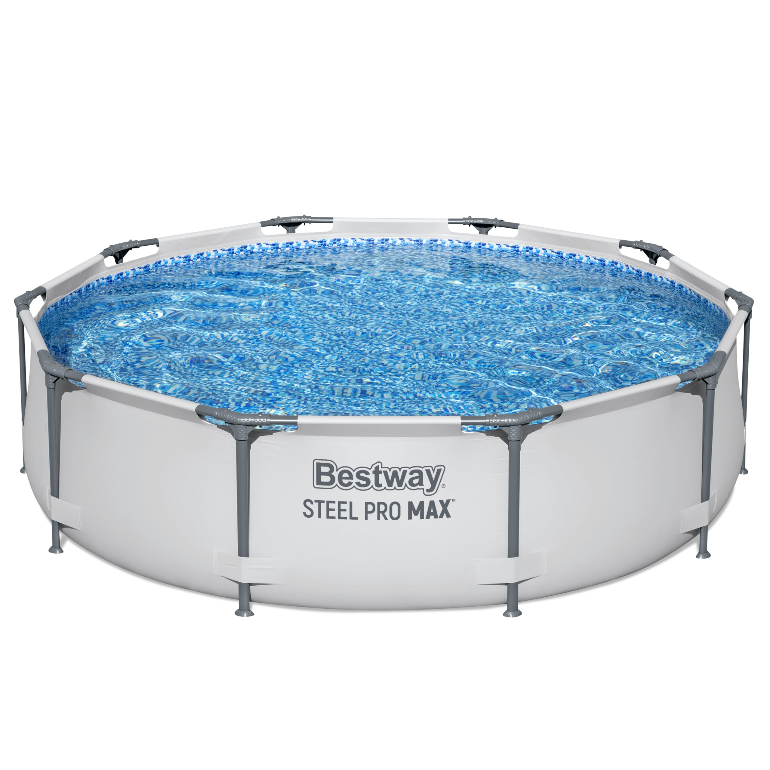 Bestway Steel Pro Max | Metal Frame Above Ground Pool, Family Outdoor Pool 10ft