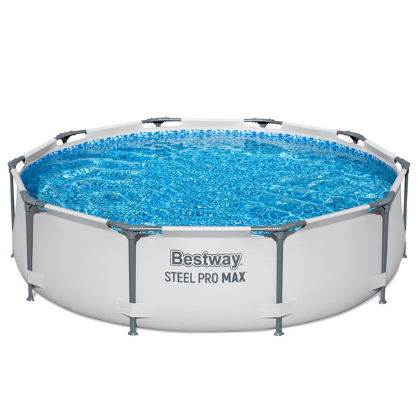Bestway Steel Pro Max | Metal Frame Above Ground Pool, Family Outdoor Pool 10ft