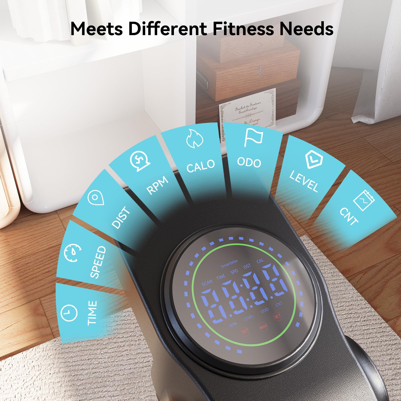 Lacuffy Exercise Bike Indoor Cycling Bike 136 kg Weight Capacity Magnetic Stationary Bike Fitness Spin Bike with LCD Display and APP for Home