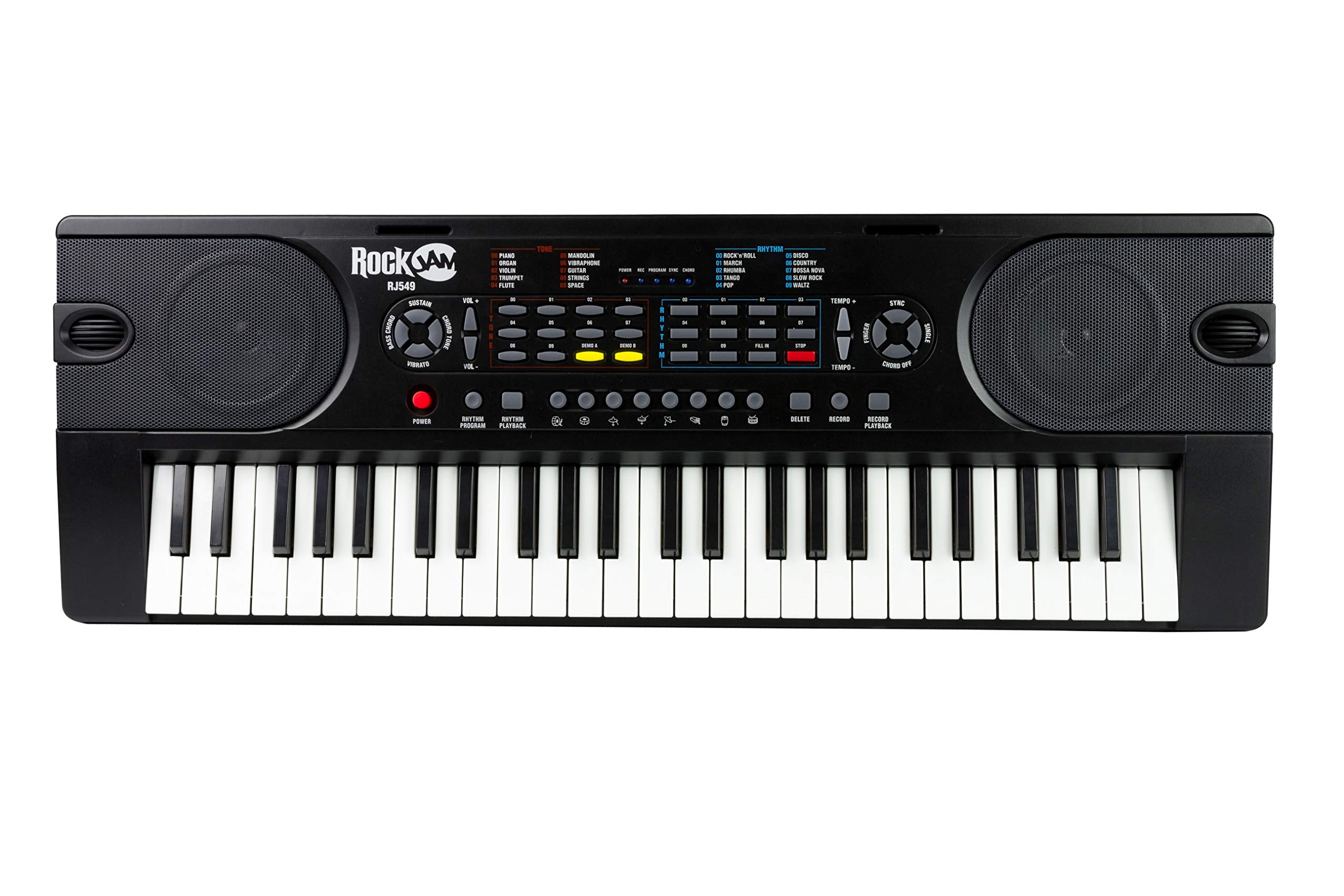 RockJam 88 Key Digital Piano with Full Size Semi-Weighted Keys, Power Supply, Sheet Music Stand, Piano Note Stickers & Simply Piano Lessons